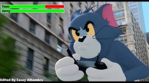 Tom and Jerry (2021) Skateboard Scene with healthbars