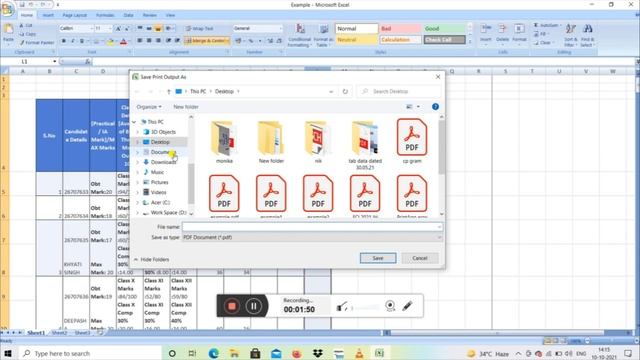 How to convert Excel file to PDF file format ##instantly # without any extra software. смотреть онлайн