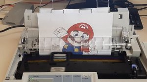 Epson LX-300+II Colour Super Mario