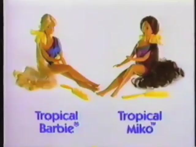 1986 Реклама Барби Маттел Тропики Tropical Barbie