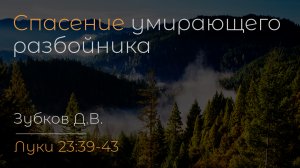 Спасение умирающего разбойника | Зубков Д.В.