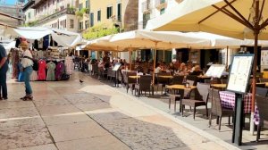 Attractions in VERONA - Market's square. PIAZZA DELLE ERBE.  PLACE TO VISIT.