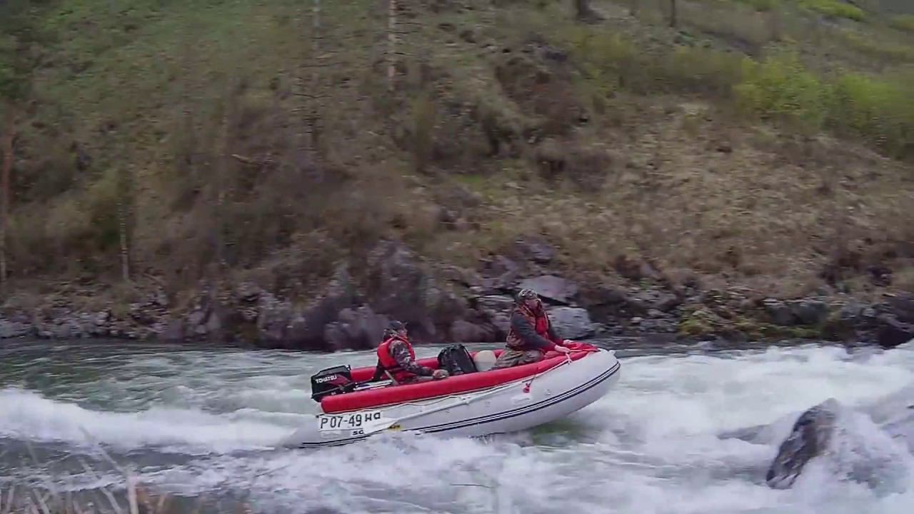 Штурм порога на SOLAR 420 jet | tohatsu 40c | р.Чемал | Алтай смотреть онлайн