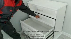 Спальный гарнитур Лакированный массив дерева Грация (белый) БравоМебель