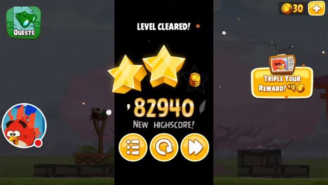 Angry Birds Seasons power up purple bird cherry blossom1-4 смотреть онлайн