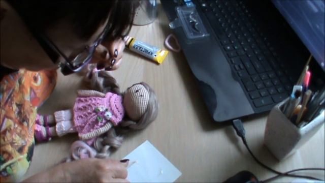 Немного творческого процесса/ Куколка Амигуруми/ смотреть онлайн