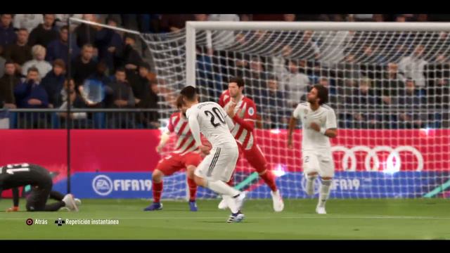Gol de Asensio Real Madrid 2 Girona 1 LaLiga Santander Fecha 23 FIFA 19 смотреть онлайн