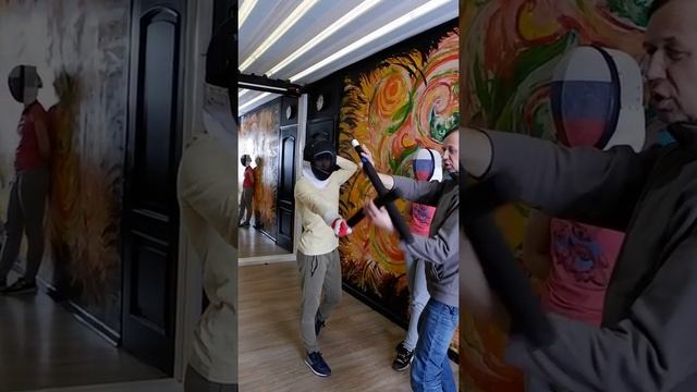 Школа фехтования катаной. Кендзюцу: пятая защита со сливом коротким мечом смотреть онлайн