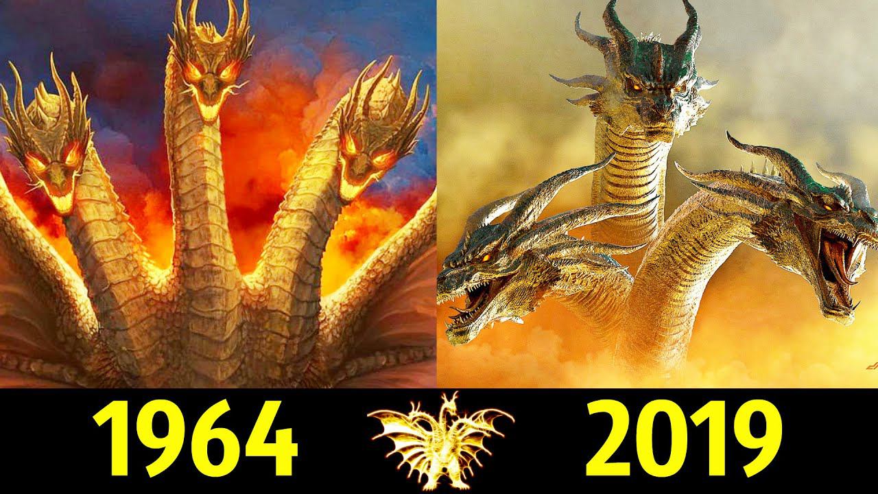 Кинг Гидора - Эволюция (1964 - 2019) ! Все Появления Змея Горыныча !