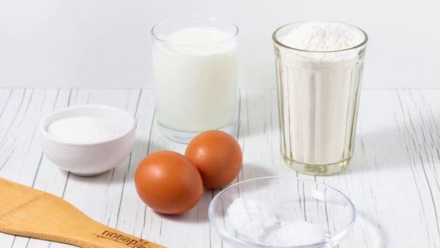 Тонкие оладьи на кефире