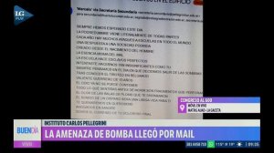 Amenazas de bomba: suspenden las clases en el instituto Carlos Pellegrini por otra amenaza