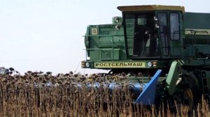 Уборка ПОДСОЛНУХА 2017.Комбайн ДОН 1500А