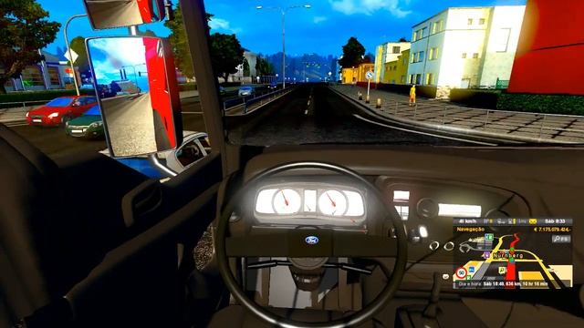 PRIMEIRO MOD -FORD CARGO BEM FEITO-(ETS 2-1.28) MEXI NO GRAFICO-TRAFEGO FICOU NEON смотреть онлайн