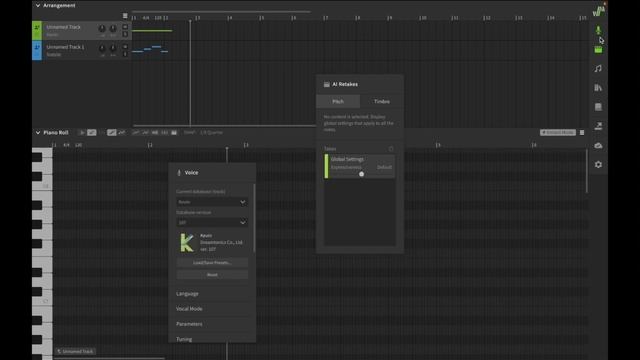 Dreamtonics Synthesizer V Studio Vocal MAC / Windows / Linux VST3 / AU - Tutorial 1: Getting Starte