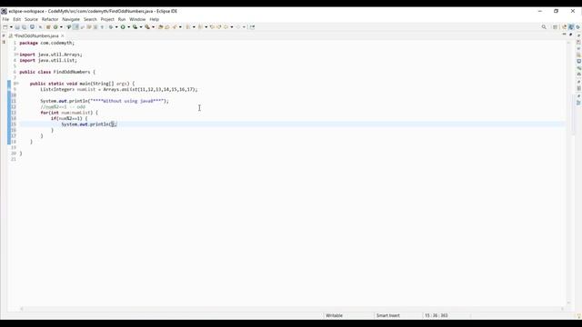 Cognizant Java Interview Questions and Answer | Find Odd Numbers using Java 8 Stream API (HINDI)