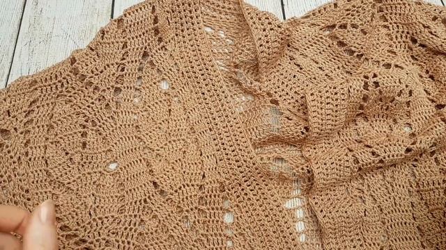 Пляжная накидка крючком. смотреть онлайн