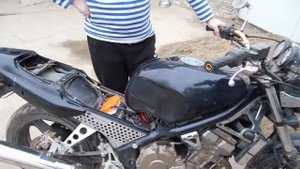 Honda cb-1 завожу после зимы