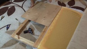 Ремонт дивана. Замена пружин на фанеру.