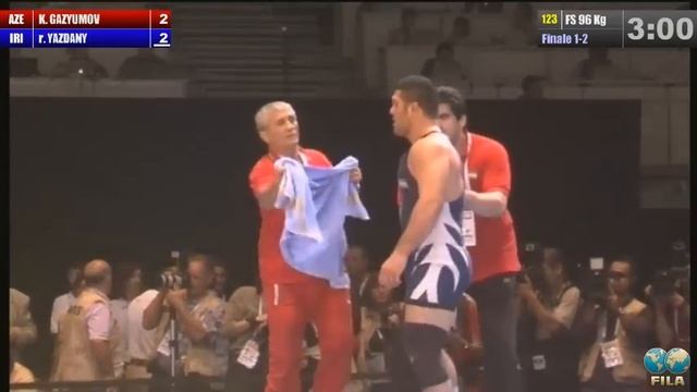 Reza Yazdani (IRI) vs Khetag Gazyumov (AZE) 96kg Final - 2013 World Wrestling Championships смотреть онлайн