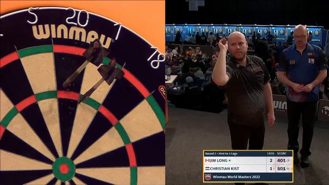 Jim Long Vs Christian Kist Winmau World Masters 2022 смотреть онлайн