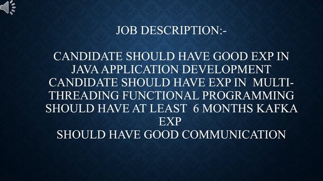 Java with Kafka Developer Job Opening #jobs #jobsopenings #jobvacancy