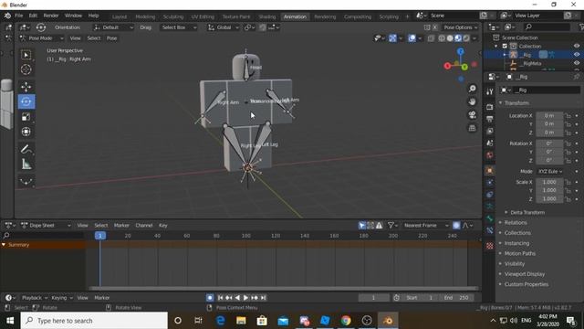 Roblox Animations In Blender | TUTORIAL (2.80)