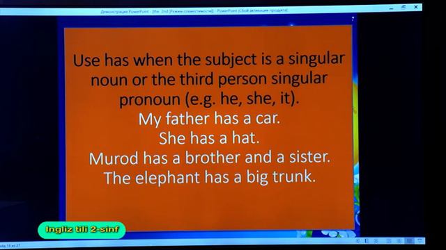 2-синф. Инглиз тили дарси. 14.04.2020 й. смотреть онлайн