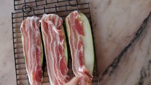 Кабачки - Теперь это Наш любимый рецепт? . Кабачки с беконом на гриле.  Grilled zucchini with bacon