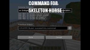 How to summon Zombie/Skeleton horse with saddle - Minecraft Tutorial