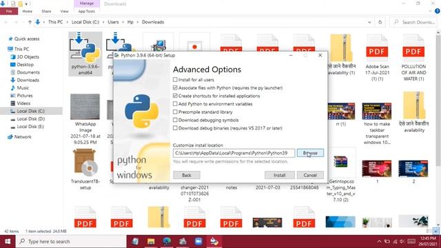 how to install python on windows 10 | lets code