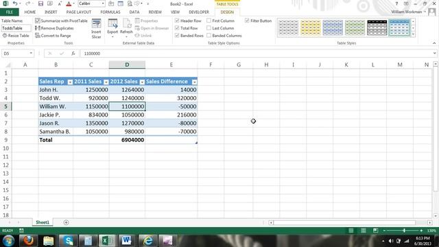 Excel Tutorial: How to Name Excel Tables For Beginners Excel 2016 Tutorial Excel 2013 Tutorial