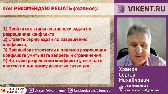 МОДЕЛИРОВАНИЕ РАЗРЕШЕНИЙ КОНФЛИКТОВ
