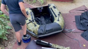 сборка одноместной лодки