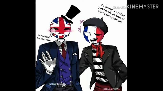 Франция и Великобритании CountryHumans