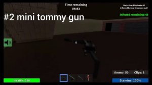 Roblox Left 4 Survival,Top 5 best primary guns.