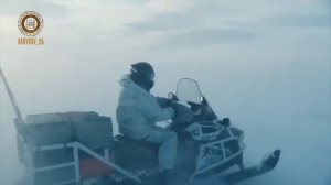Росгвардейцы совершили многокилометровый марш на снегоходах в Арктике