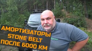 Амортизаторы Stone Belt после 6000 км пробега.