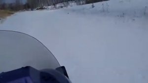 Покатушки на снегоходе рысь !
