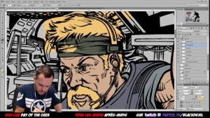 Coloring Comics in Photoshop ✏️Art Stream with Day of the Geek ✏️ ?