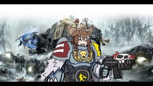 Inugami Korone - На мою девушку упал космодесантник / My gf was crushed by Spacemarine (AI cover)