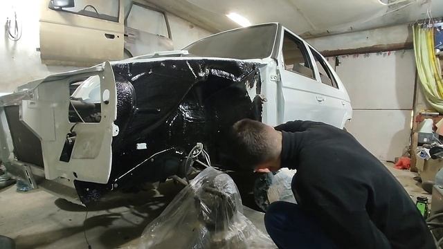 Обработка арок "вечным антикором" на skoda favorit