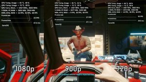 Cyberpunk 2077 — 1080p - 900p - 720p — GTX 960 - 8GB RAM - FX 6300 —  Gameplay Benchmark — Playable