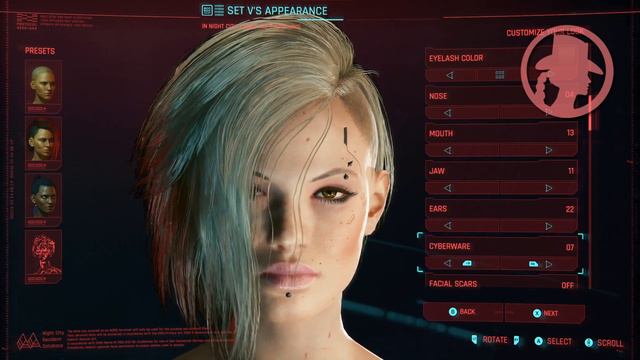 🌌CYBERPUNK 2077 FEMALE CHARACTER CREATION UPDATE 2.1