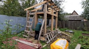 УТЕПЛЯЕМ ПОТОЛОК КУРЯТНИКА/ЗАКРЫВАЕМ КРЫШУ НА КУРЯТНИК ПРОФНАСТИЛОМ