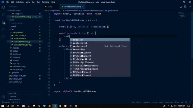 41. useState hook with array || React JS || Bangla Tutorial смотреть онлайн