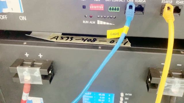 PAC Solar Storage Battery communication test with Deye hybrid inverter.http://www.pacbattery.com/