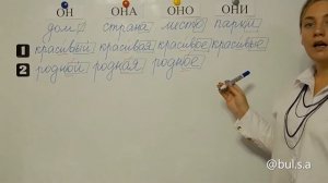 Урок 16 Lesson. Gender of adjectives