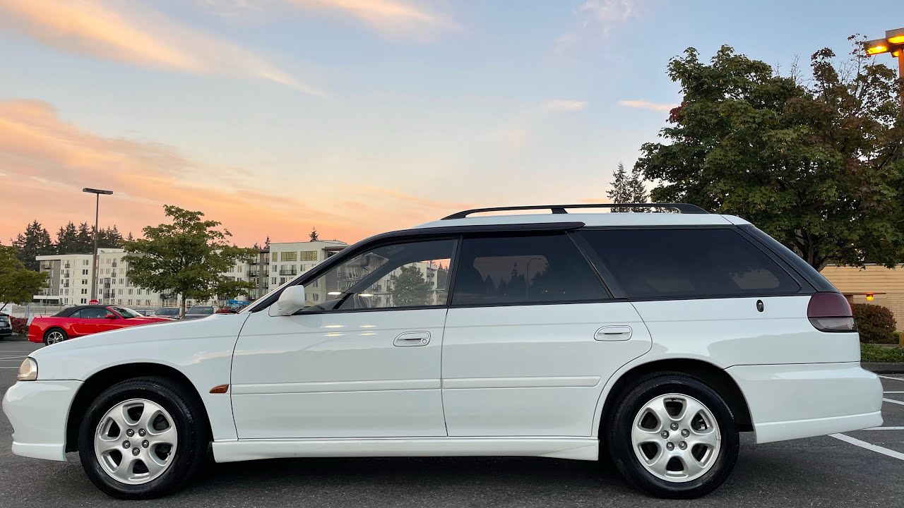 1997 Subaru Legacy Wagon MT5 2.0L. Обзор Японского автомобиля с правым рулём. (Интерьер и экстерьер)