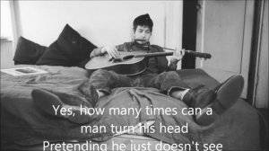 Bob Dylan - Blowin' In The Wind (Lyrics)