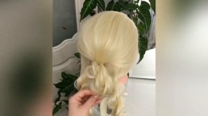 Прическа пучок на средние волосы. Hairstyles. Как сделать пучок